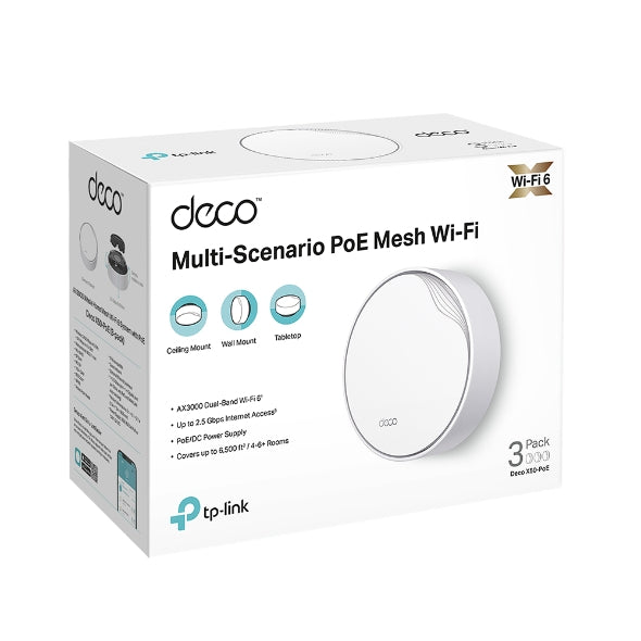 P-Link Deco X50-POE – Système WiFi 6 Mesh avec PoE