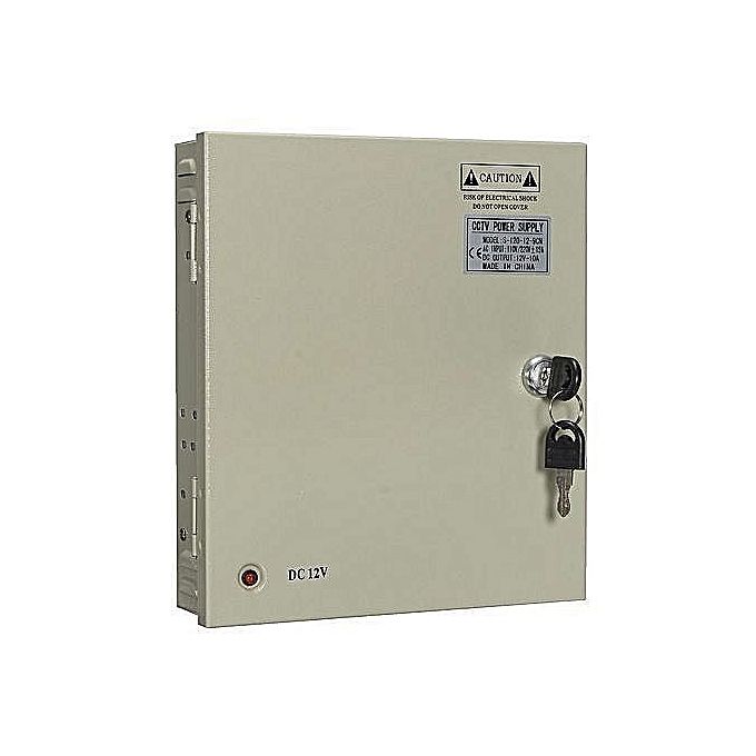 Bloc d'alimentation 12V/5A , Convient jusqu'à 16 Caméras CCTV ,18Ch