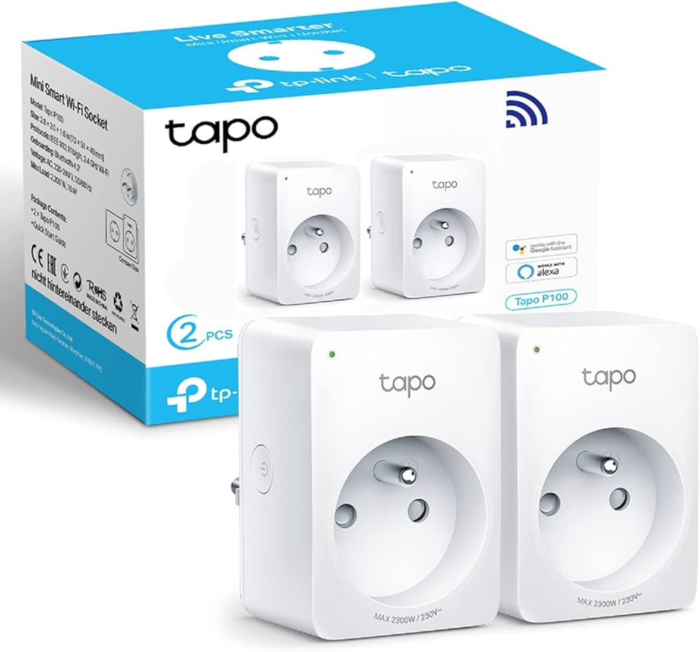 Pack 2 Mini Prises Connectée WiFi – Contrôle Intelligent à Distance