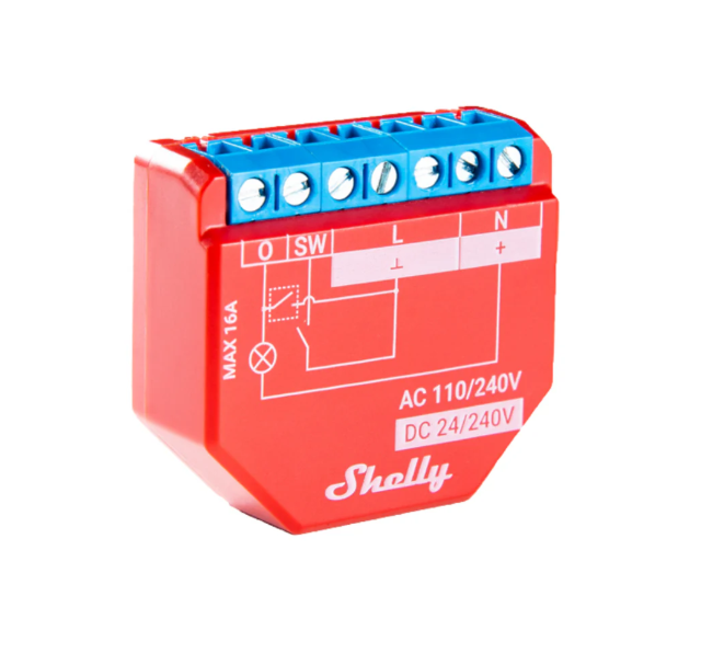 Shelly Plus 1PM – Module relais Wi-Fi avec mesure de puissance