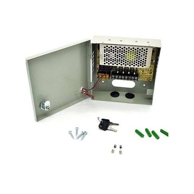 Bloc alimentation, Boîtier pour Caméra CCTV 4 Channel Output Voltage: DC 12V 5A