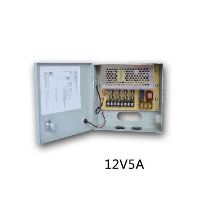 Bloc alimentation, Boîtier pour Caméra CCTV 4 Channel Output Voltage: DC 12V 5A