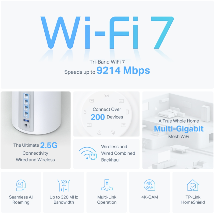 TP-Link Deco BE65 (BE9300) Mesh WiFi 7