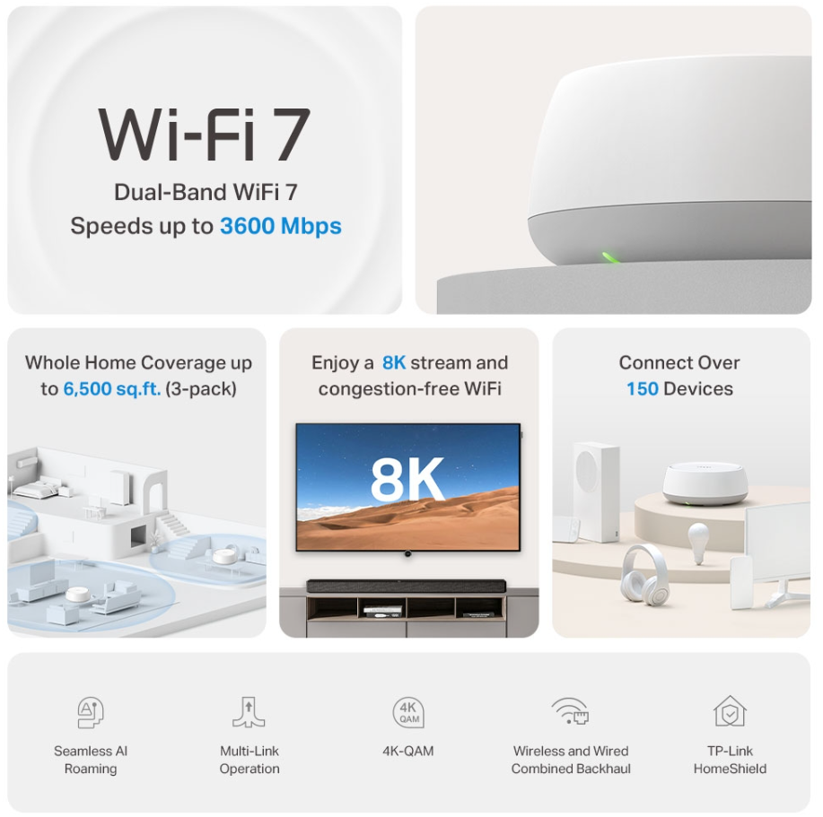 TP-Link Deco BE22  (BE3600) Mesh WiFi 7