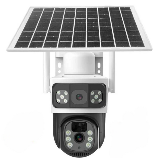 Caméra de surveillance extérieure solaire PTZ